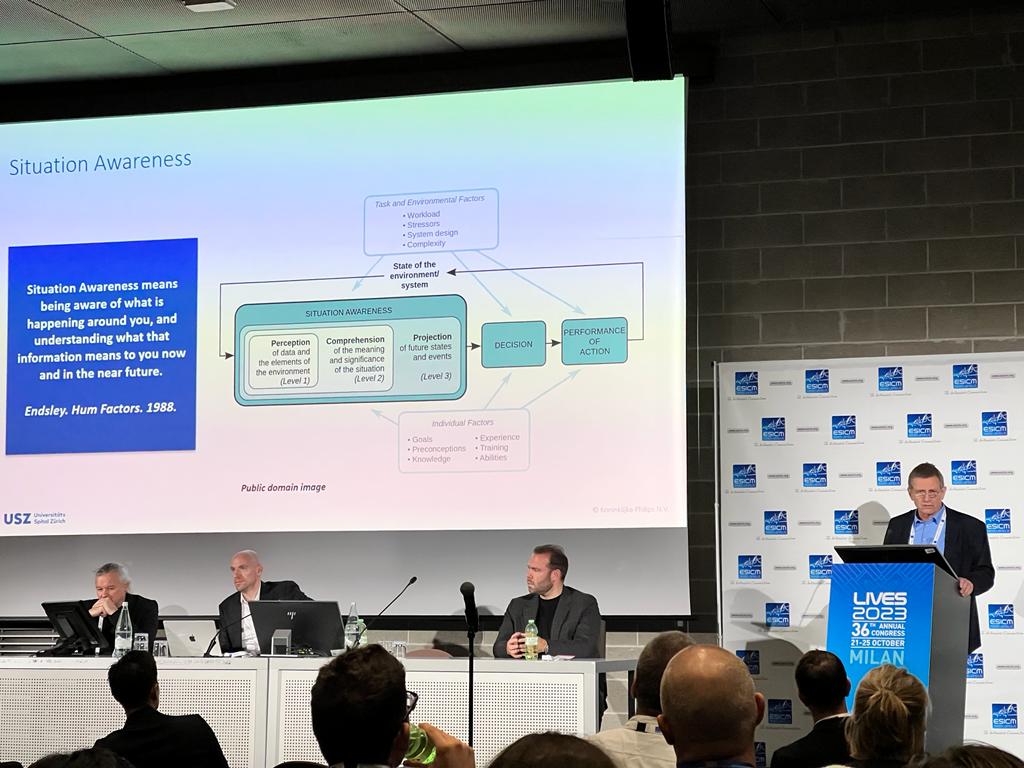 Situation awareness on the programme at ESICM LIVES 2023 in Milan.